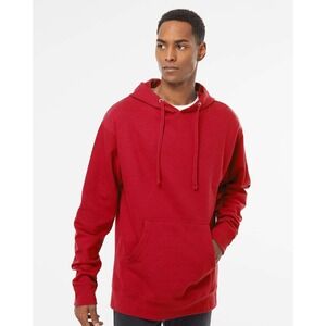 Independent‎ Trading Co. Men Midweight Hooded Sweatshirt Red Medium